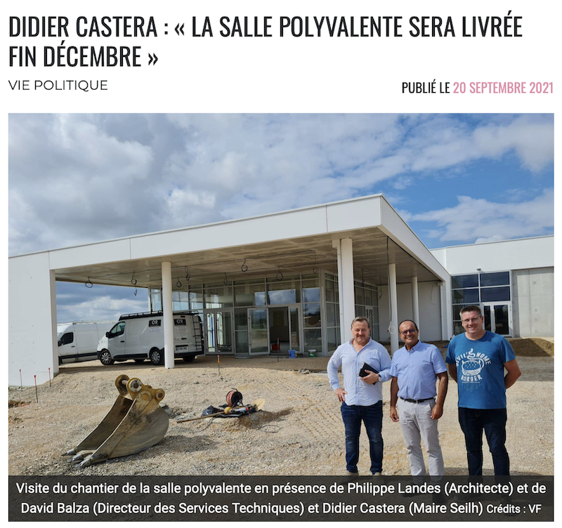 chantier salle polyvalente seilh