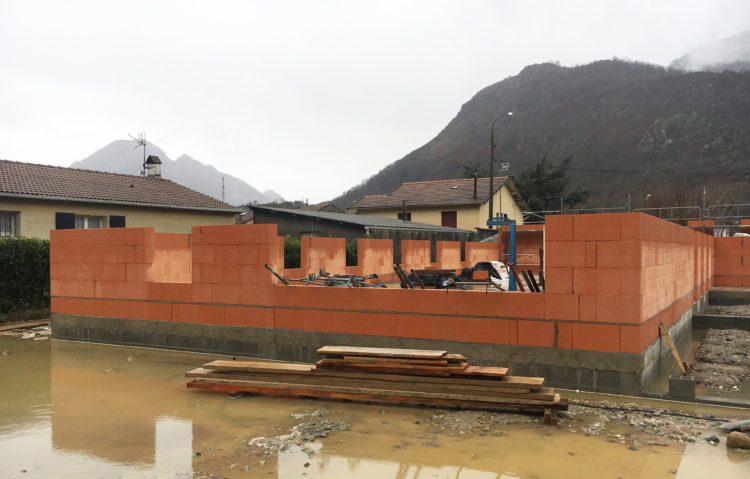 Chantier de la maison de santé à Mercus Garrabet (09)